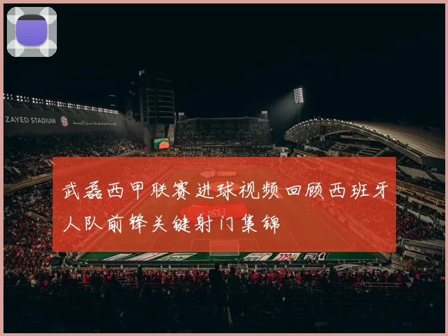 武磊西甲联赛进球视频回顾西班牙人队前锋关键射门集锦