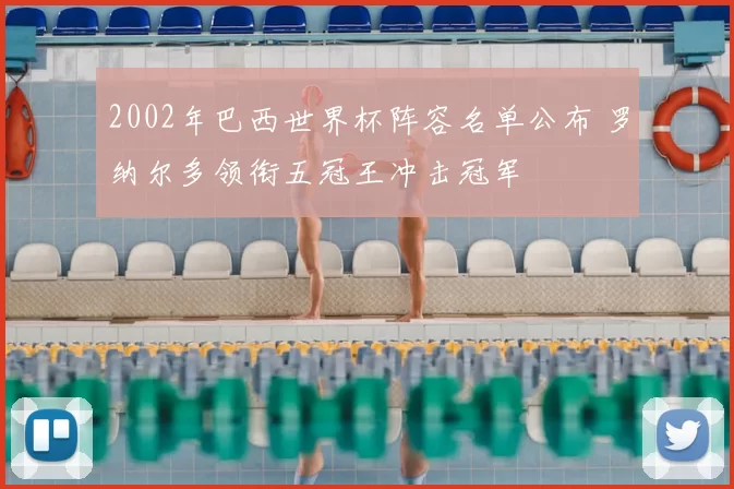 2002年巴西世界杯阵容名单公布 罗纳尔多领衔五冠王冲击冠军